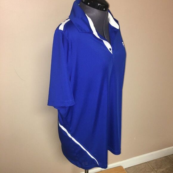 Fila Sport Golf Blue Athletic Top Mesh Large - Picture 3 of 6